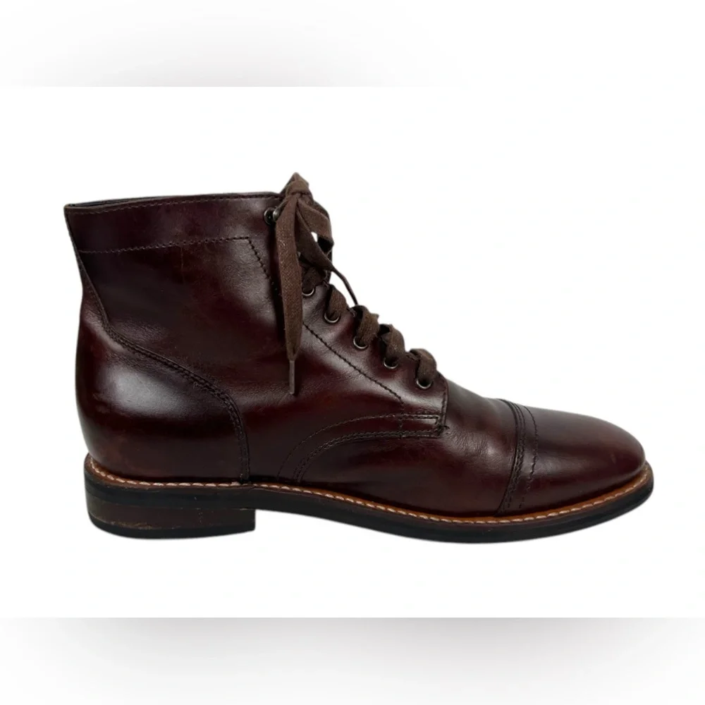 Thursday Boot Company Mens Captain Boots Brown Leather Lace Up Size US 11.5